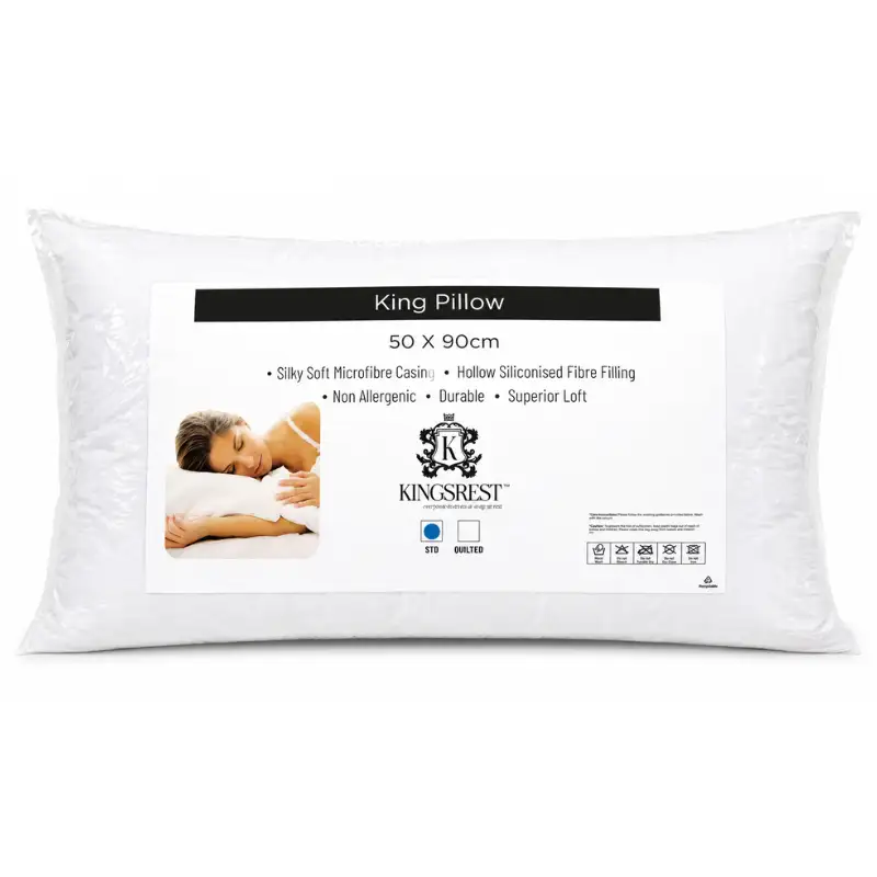 1 (3) Kingrest Microfibre Pillow – King Size - Image 1