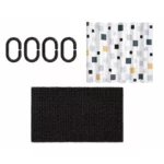 Casa Collection 14 Piece Bath Set – Bath Mat, Shower Curtain & 12 Hooks – Assorted Designs - Image 9