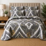 Homestyle 5PC Printed Luxury Quilt Set - Double/Queen - Image 6
