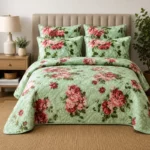 Homestyle 5PC Printed Luxury Quilt Set - Double/Queen - Image 8