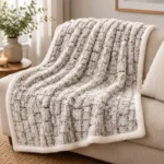Pierre Cardin Le Intro Collection Sherpa Throw – Assorted Designs – 150x200cm - Image 2
