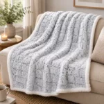 Pierre Cardin Le Intro Collection Sherpa Throw – Assorted Designs – 150x200cm - Image 8