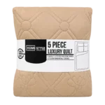 Homestyle 5PC Embossed Luxury Quilt Set - Double/Queen - Image 12