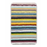 Chainstore 500GSM Microfiber Multi Striped Bath Mat – 40x60cm