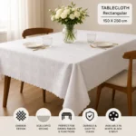 Damask Rectangular Table Cloth – 150 × 250cm - Image 2