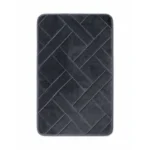 Embossed Memory Foam Criss-Cross Bath Mat – 40x60cm