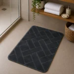 Embossed Memory Foam Criss-Cross Bath Mat – 40x60cm - Image 4