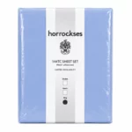 Horrockses 144TC Sheet Set – Fitted Sheet & Pillowcases – Assorted Colours King