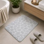 Luxury Memory Foam Pebble Bath Mat – 50x80cm - Image 8