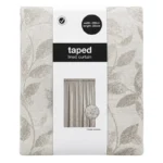Foliage Jacquard Taped Lined Curtain – 230 × 250 cm