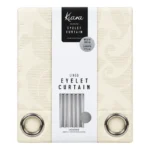 Kiara Lined Jacquard Eyelet Curtain – 200 × 225 cm - Image 3