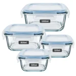 4 Piece Glass Food Storage Container Set - Image 7