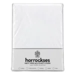 Horrockses 180TC Percale Duvet Cover Set – White