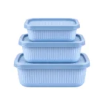 Marina 3 Piece Airtight Food Storage Container Set – Square, Rectangle , Round - Image 8