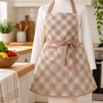 Chainstore Gingham Blush Apron - Image 4